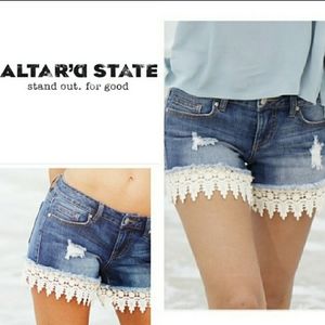 Altar'd State Denim Shorts